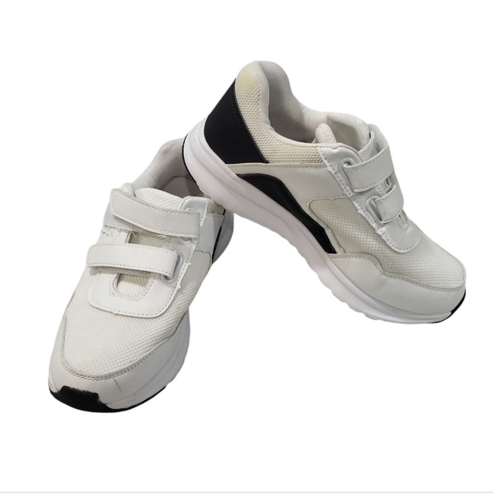 Lightweight Textured Mesh and Faux Leather Comfort Sneakers Cushioned Insoles